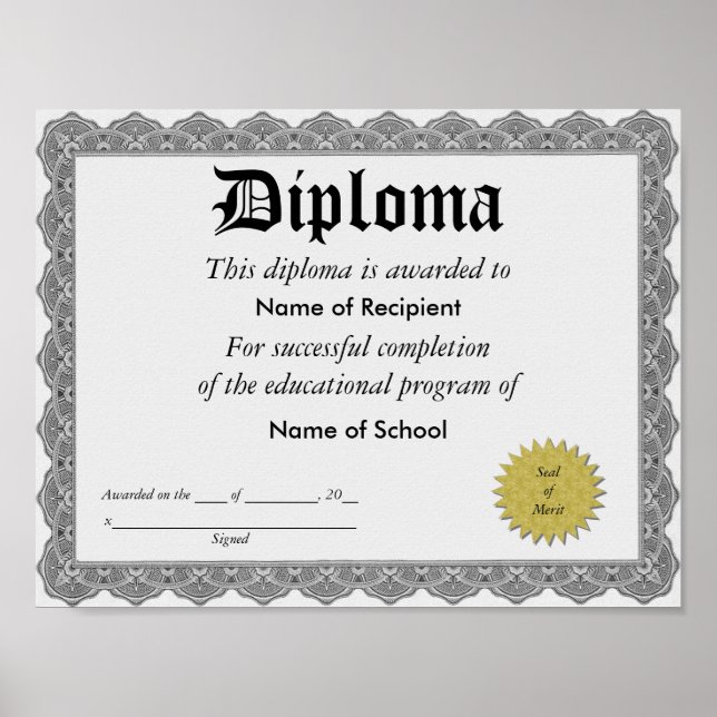 Póster Diploma (Frente)
