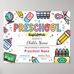 Poster Diploma de Graduação Pré-Escolar