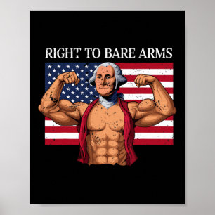 Poster Direito de Mostrar os Braços George Washington Fis