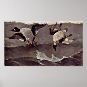 Póster Direito e esquerdo por Winslow Homer