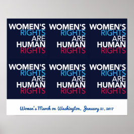 Poster Direitos da Mulher - Marcha sobre Washington Poste