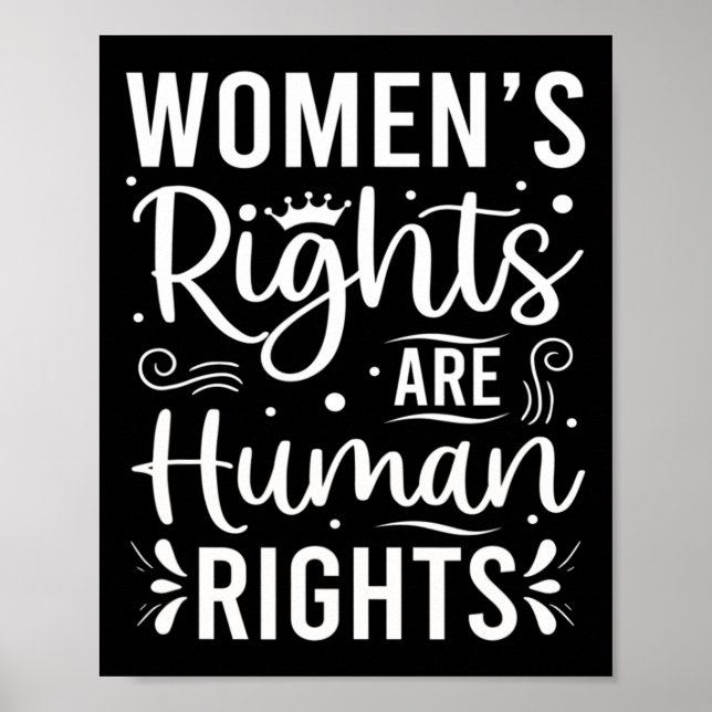 Poster Direitos das mulheres são direitos humanos (Frente)