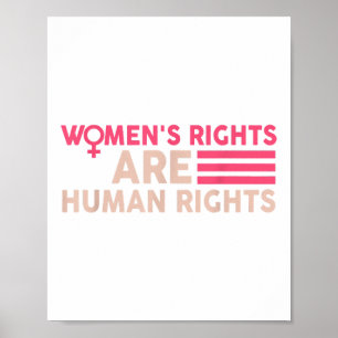 Poster Direitos das mulheres são direitos humanos