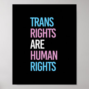Poster Direitos humanos - cores trans