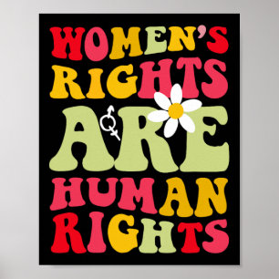Poster Direitos são feministas dos direitos humanos