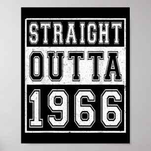 Poster Direto de 1966 Clássico Ano de Nascimento