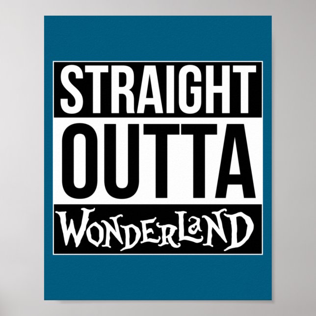 Poster Direto de Wonderland Mad Hatter Manga Longa  (Frente)
