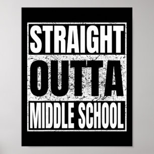 Poster Direto do Ensino Médio Engraçado Cl 2026 Graduado