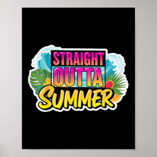 Poster Direto do Verão de Volta às Aulas Primeiro Dia Fal