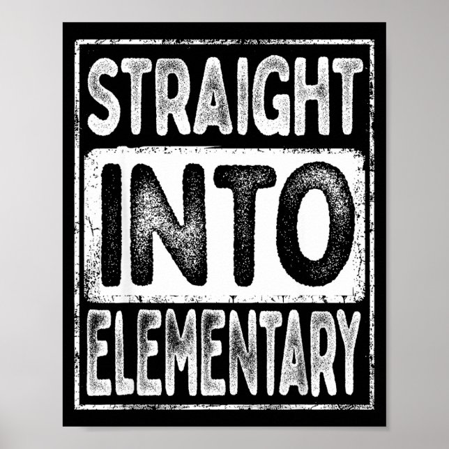 Poster Direto para o retro elementar de volta à escola (Frente)