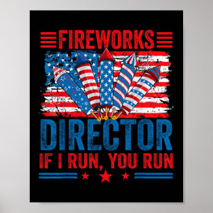 Poster Diretor de Fogos de Artifício - Eu Corro Você Corr