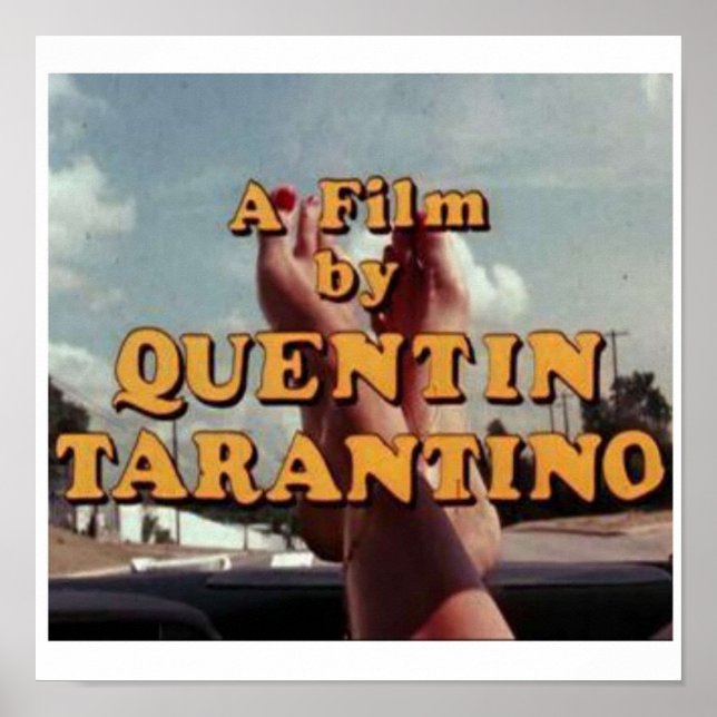 POSTER DIRETOR DO FILME DE TARANTINO QUENTIN (Frente)
