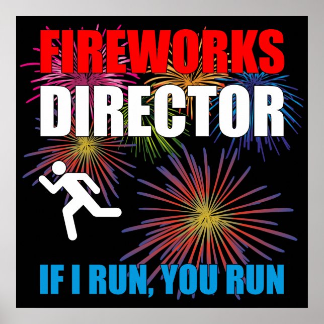 Poster Diretor do Fireworks - Se eu o executar (Frente)