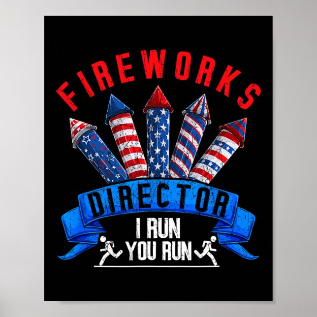 Poster Diretor do Fireworks se eu o executar, administro  (Frente)