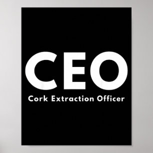 Poster Diretor Executivo de Extração de Rolha Amante de V
