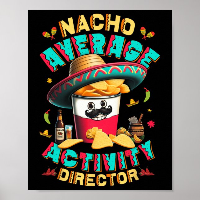 Poster Diretor Nacho Atividade Média Diretor Cinco De  (Frente)