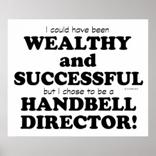 Póster Diretor Rico do Handbell & bem sucedido