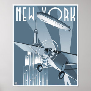 Poster Dirigible de New York
