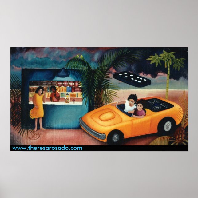 Póster Dirigimos A Noite Toda "Manejamos fazer noche" (Frente)