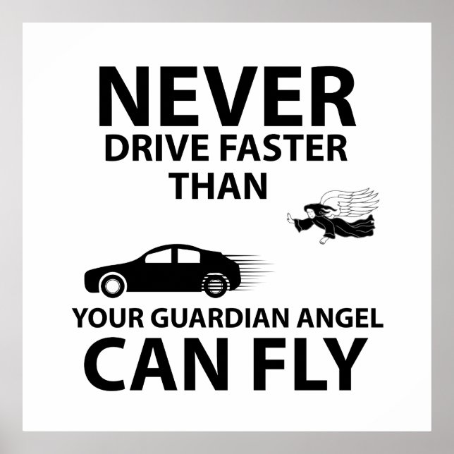 Poster Dirigir com cuidado (Frente)