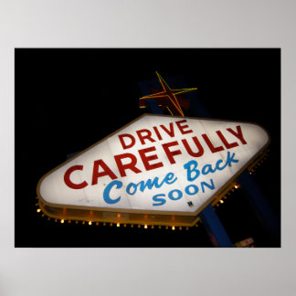 Póster Dirija com cuidado