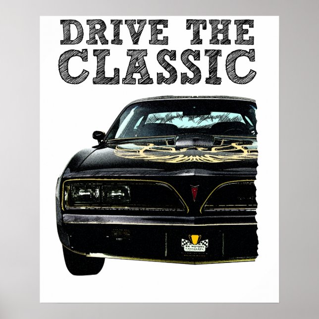 Poster dirija o pontiac firebird clássico (Frente)