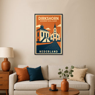 Poster Dirkshorn, Noord Holland - Holanda Viagem