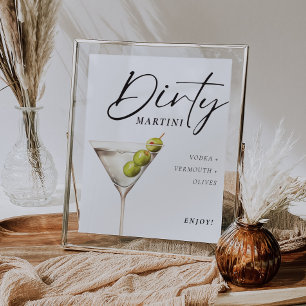 Poster Dirty Martini - Sinal Signature Drink