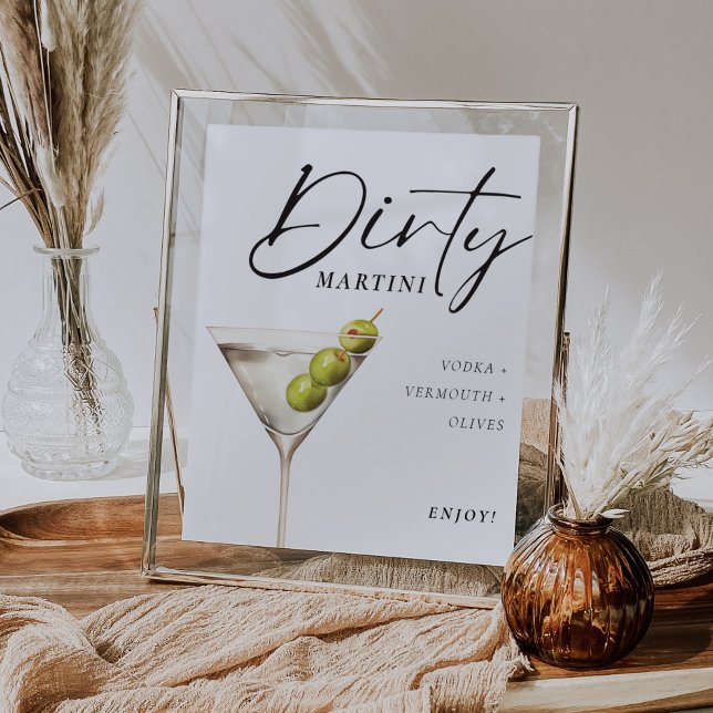 Poster Dirty Martini - Sinal Signature Drink (Criador carregado)