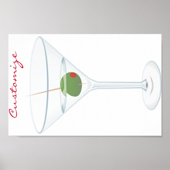 Poster Dirty Olive Martini Thunder_Cove (Frente)