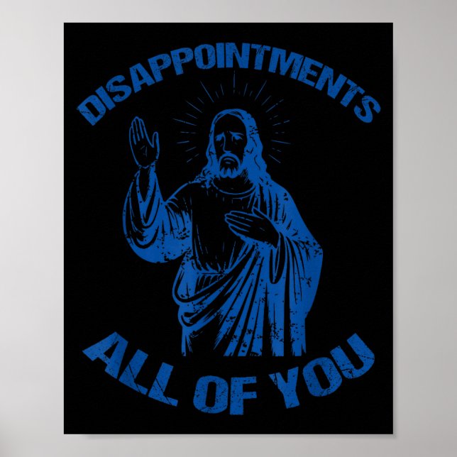 Poster Disapintments All Of You Fun Retro Christian Vinta (Frente)