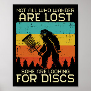 Poster Disc Golf Bigfoot Sasquatch Frisbee Frolf Homens M
