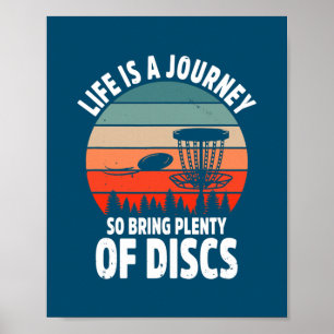 Poster Disc Golf Putt Par Frisbee Golfe Disco Jogador de