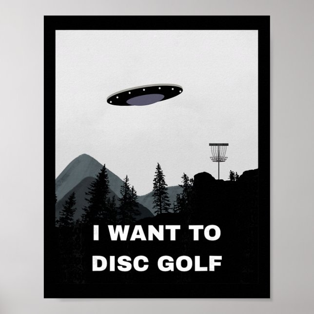 Poster Disc Golf Ufo  (Frente)