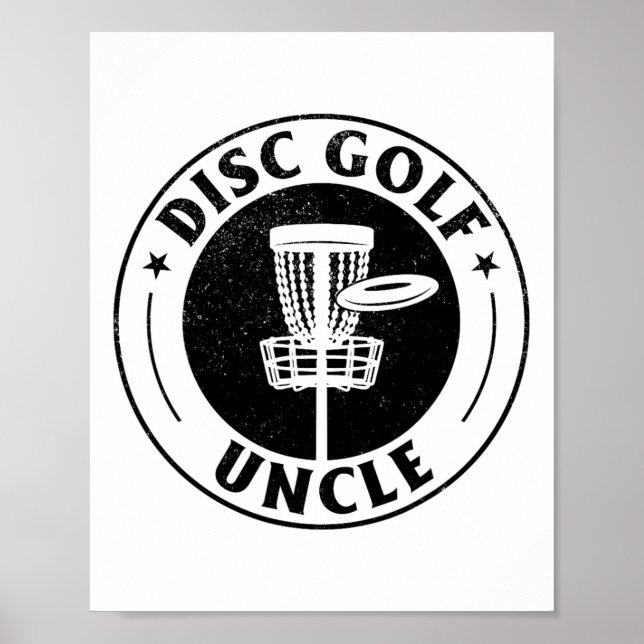 Poster Disc Golf Uncle - Disc Golfing Uncle Disc Golf Pla (Frente)