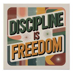 Póster Disciplina É Liberdade