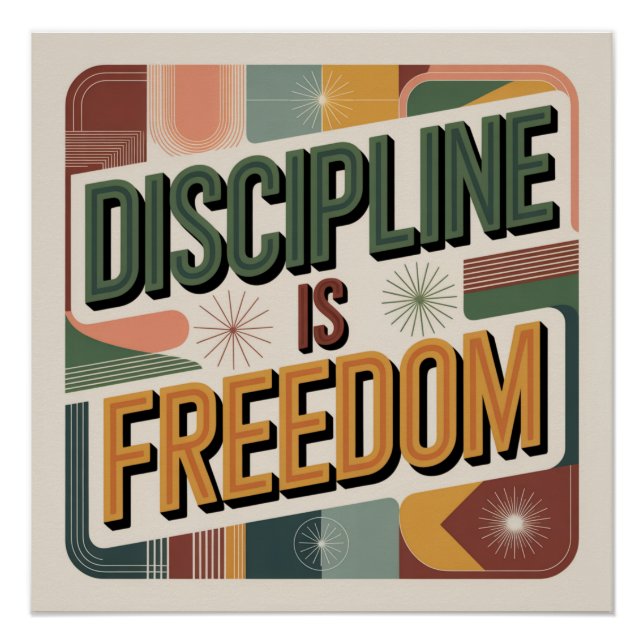 Póster Disciplina É Liberdade (Frente)