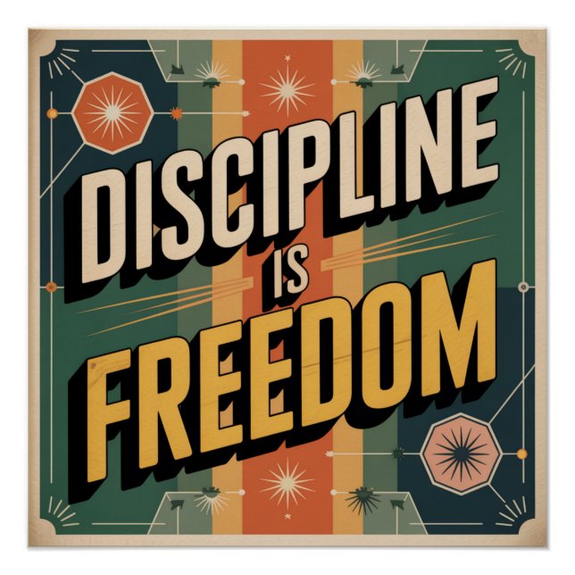 Póster Disciplina É Liberdade (Frente)