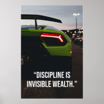 Disciplina é Riqueza Invisível Citação de Supercar