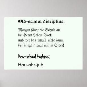 Poster Disciplina escolar