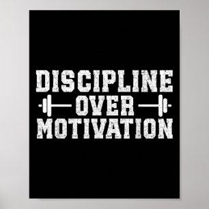 Poster Disciplina Sobre Motivação, Treinamento Motivacion