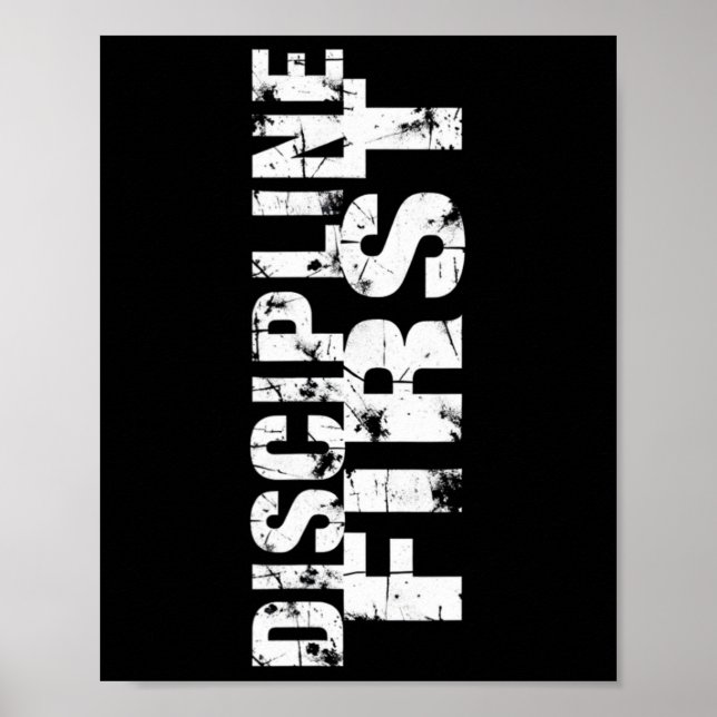 Poster Discipline Beats Motivation1 (Frente)