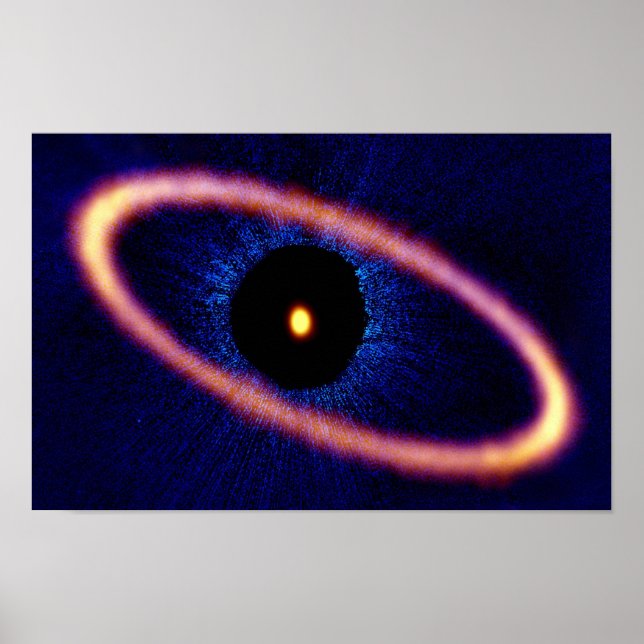 Poster Disco de Detritos do Sistema Estelar de Fomalhaut (Frente)