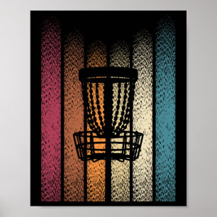 Poster Disco de Golfe Retro Frisbee _5