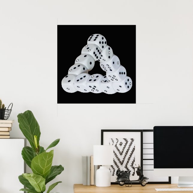 Poster Disco de ilusão óptica (Escritório em casa)