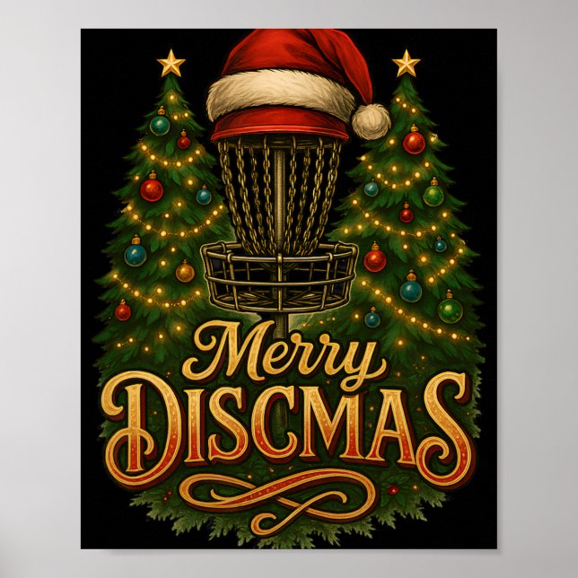 Poster Disco de Natal Merry Discmas  (Frente)