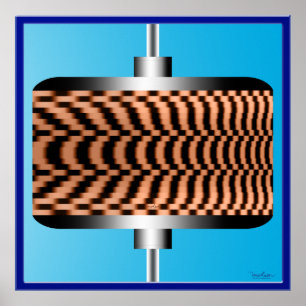 Póster Disco de rotação rápida