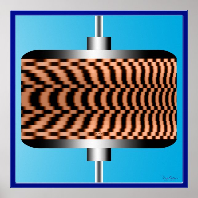 Póster Disco de rotação rápida (Frente)