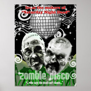 Póster disco do zombi