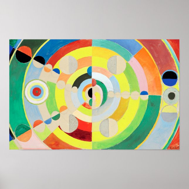 Poster Disco-Relevo | Robert Delaunay | (Frente)